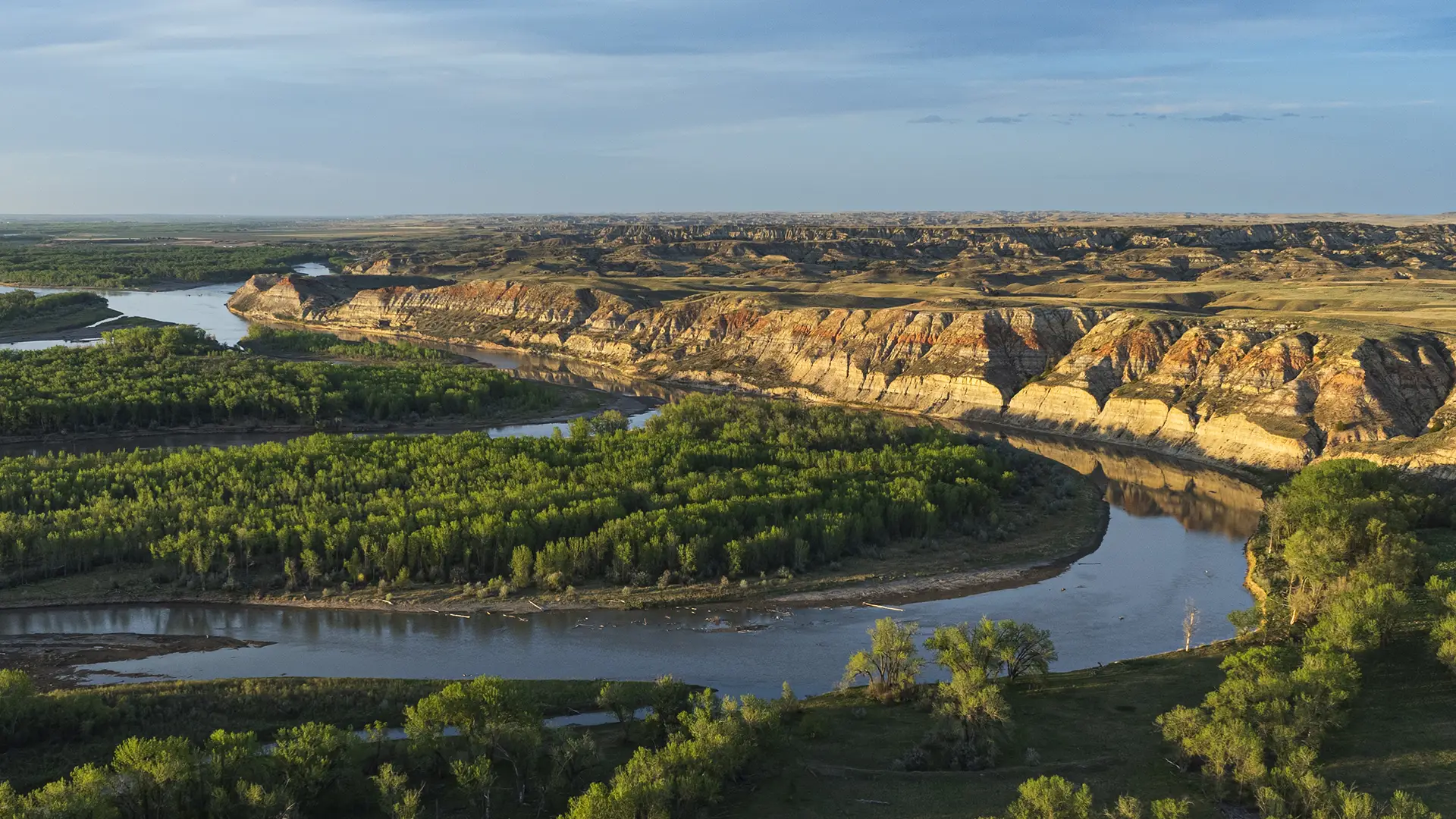 Lower Yellowstone river in Eastern Montana