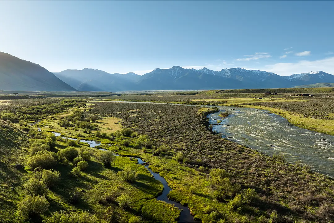 views of the centennial mountains in southwest montana